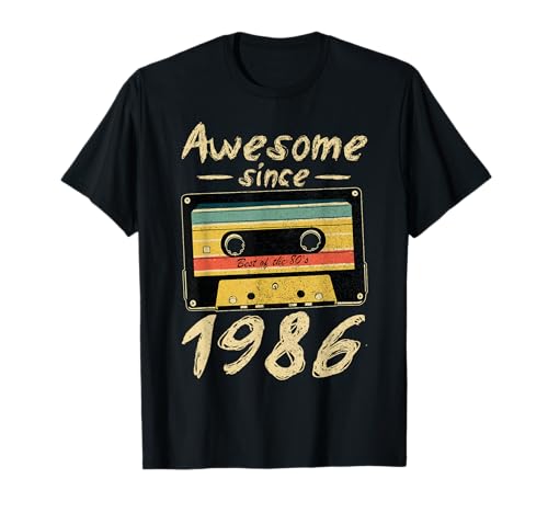 Image of 1986 Birthday, Awesome Since 1986, Men Women | Born In 1986 T-Shirt