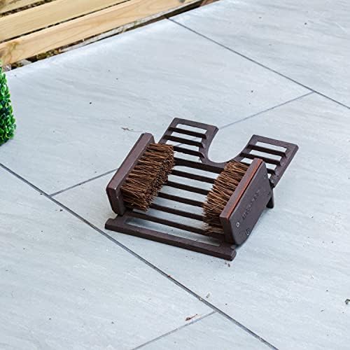 Woodside Cast Iron 3 in 1 Boot Brush, Jack & Scraper Outdoor Shoe Mud Cleaner