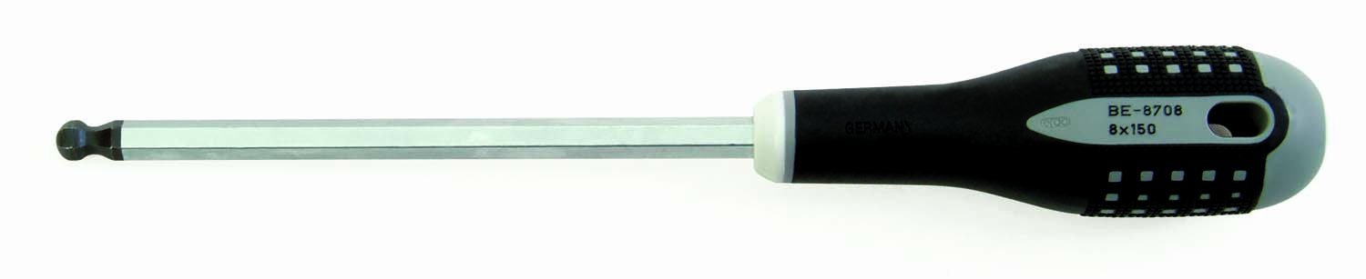 Bahco Multi-Colour Be-8705 "Ergo" Screwdriver For Hexagonal Head Screws Ball Ended, 222 Mm