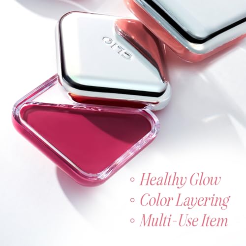 Image of CLIO Essential Lip & Cheek Tap, Pocket Blush, Creamy & Buildable Color, Contour & Highlight Face, Dewy & Natural Glow Finish, Non-Greasy, Travel-Sized, Safe for Sensitive Skin (05 CHERRY SHOWER)