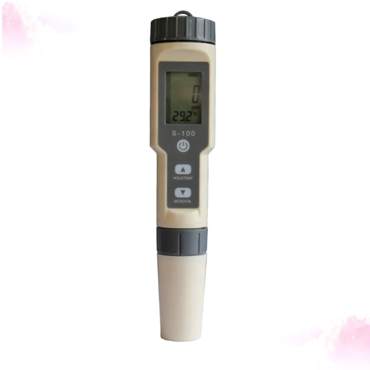 Alasum Medidor Superficie Automático de Multifuncional Hidrómetro Salinidad Flota Plástico y Muestra Salinidad y Conductividad para Estanques de Peces