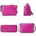 TANTOMI Purses for Women Magenta Crossbody Bags for Women Medium Crossbody Purses Shoulder Bags with Multi Zipper Pocket