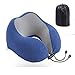 Produktbild Reise Nackenkissen Schlafen Memory Foam, für optimalen Komfort durch Im Sommer kühl Memory Foam für Reise Büro und Haus Nackenkissen,Blue