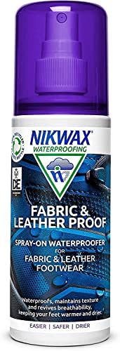 Nikwax Fabric and Leather Proof Spray-On, Waterproofer for Combination Footwear, Proofer (Neutral) - 125ml Nikwax Fabric and Leather Proof Spray-On, Waterproofer for Combination Footwear, Proofer (Neutral) - 125ml