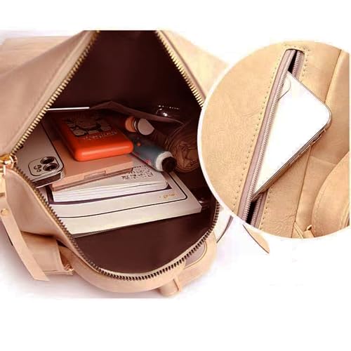 Image of Women's Fashion Backpack Purse for Women Leather Multipurpose Design Ladies Shoulder Bag Travel bag Satchel Handbags