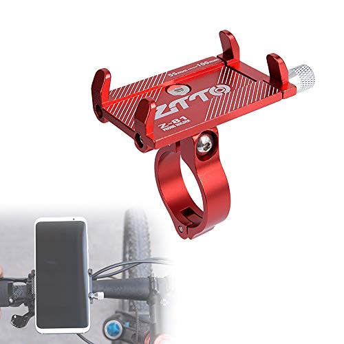 Leeofty Suporte para telefone de bicicleta em liga de alumínio Suporte para telefone para bicicleta