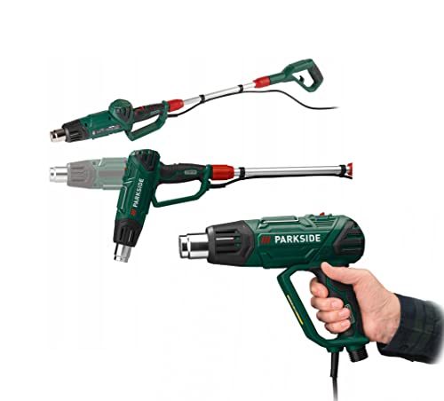 PARKSIDE® Pistolet souffleur d'air chaud 2 en 1 2000 W usages multiples avec poignée de rallonge température maximale de 650 °C