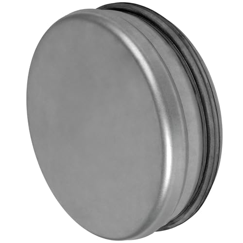 VezoWorks 6 Inch Galvanized Steel Dryer Vent Cap with Rubber Gasket – Airtight Metal Duct End Cap Plug, Leak-Proof Indoor & Outdoor Dryer Vent Cover for Exhaust or HVAC Systems – Made in EU