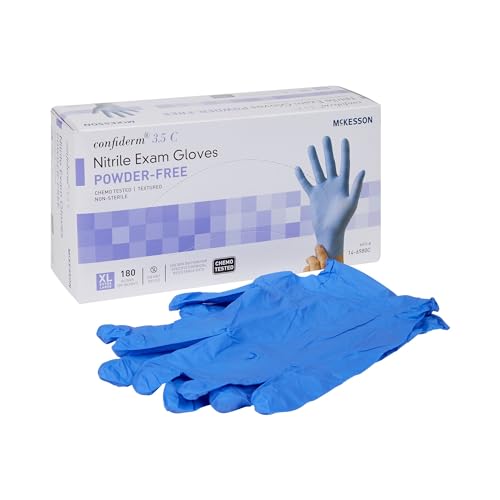 McKesson Confiderm 3.5C Nitrile Exam Gloves - Powder-Free, Latex-Free, Ambidextrous, Non-Sterile