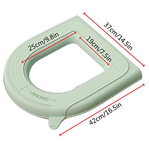 Hbaydor 5 Stcs Toilettensitzabdeckpads, Eva Badezimmer Weichwaschbar Bequemes Toilettensitzabdeckpad, Toilettensitzkissen Mit Griff Für Die Meisten Toilettensitze,Rosa – Bild 8