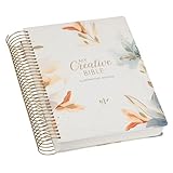 KJV Holy Bible, My Creative Bible - Illustrators Edition, Journal Space, Vegan Leather Flexcover, King James Version, Cream Floral Print