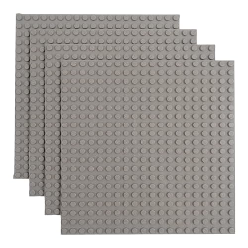 Image of Classic Baseplate - Building Kit for Toddlers & Kids - 20 x 20 Studs - 6.3 x 6.3 inches - Pack of 4 Baseplates - Compatible with Major Brands