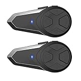 BT-S3 Motorcycle Bluetooth intercom, Off-Road Motorcycle Helmet Bluetooth Headset 1000m Bluetooth...