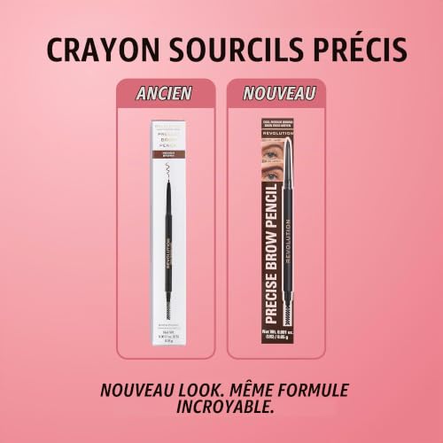 Revolution Precise Brow Pencil crayon sourcils précision avec brosse teinte 0.05 g - vue 7