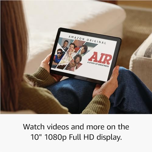 Amazon Fire HD 10 tablet (newest gen), built for relaxation, 10.1" vibrant Full HD screen, octa-core processor, 3 GB RAM, up to 13-h battery life, (2023 release), 32 GB, Ocean, with adverts - View 7