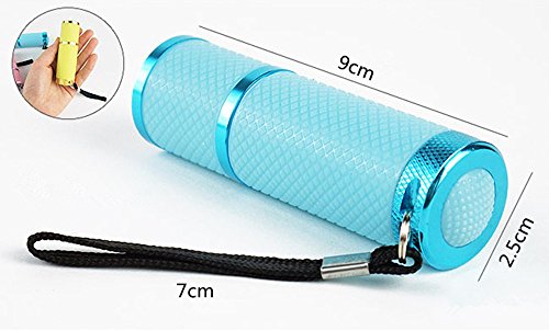 Blovess Yueton 9 Led Rubber Coated Push Button Flashlights With Straps, Pack Of 4 #TOP1