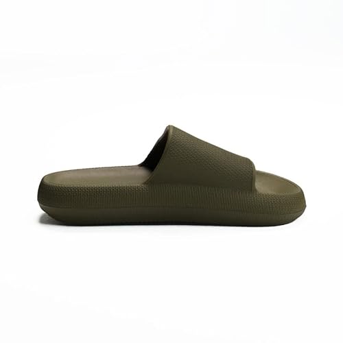 Onda Uni Pamp Comfortable, Light Weight & Stylish Slide Slipper for Men - Khaki - 44 EU