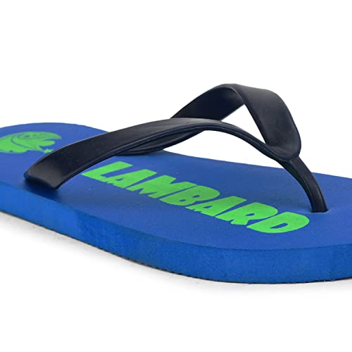 Image of Lambard Hawai Chappal for Men | Mens Stylish Rubber Flip Flops | Ergonomic Designed Daily Use & Bathroom Slippers for Men | Footup Flat Beach Chappals Pair of 2