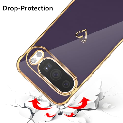 Coque Google Pixel 9 Pro XL violette chic pour le quotidien