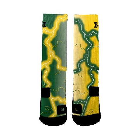 HoopSwagg Brand Athletic Socks Oregon Storm Medium Cover