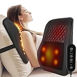 Cordless Back Massager,Back and Neck Massager with Heat Shiatsu Neck and Shoulder Massage for Whole Body Deep Tissue Kneading Massage Pillow Birthday Gifts for Women Men Mom Dad Christmas