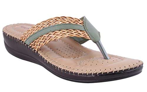 Image of HEALTH FIT Soft Orthopedic Slippers /Doctor Chappal & Footwear with Memory Foam Women Cherry