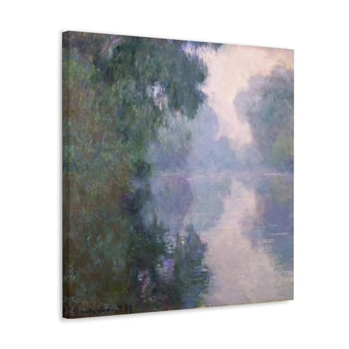 Peinture d'art sur toile Claude Monet pour décorer un salon lumineux 50x50cm