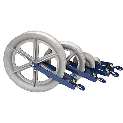 Current Tools 406 Hook Type Sheaves - 6" Diameter Heavy Duty Cable Guide With Welded Steel Frame & 4 000 Lb Capacity #TOP1