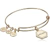 Alex and Ani Because I Love You Wire Bangle Bracelet for Women, Meaningful Charms, 2 to 3.5 in