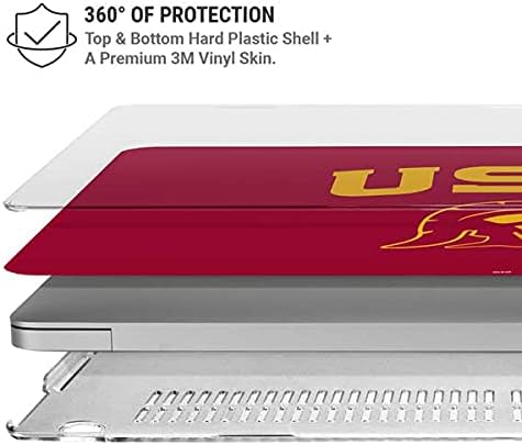 Skinit Case + Skin Compatible with MacBook Air 13in M1 (2021) - Officially Licensed USC Trojan Logo Design