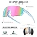 SEKKAF Kids Sunglasses Youth Baseball Sunglasses for Boys Girls Softball Sports Sun Glasses UV Protection