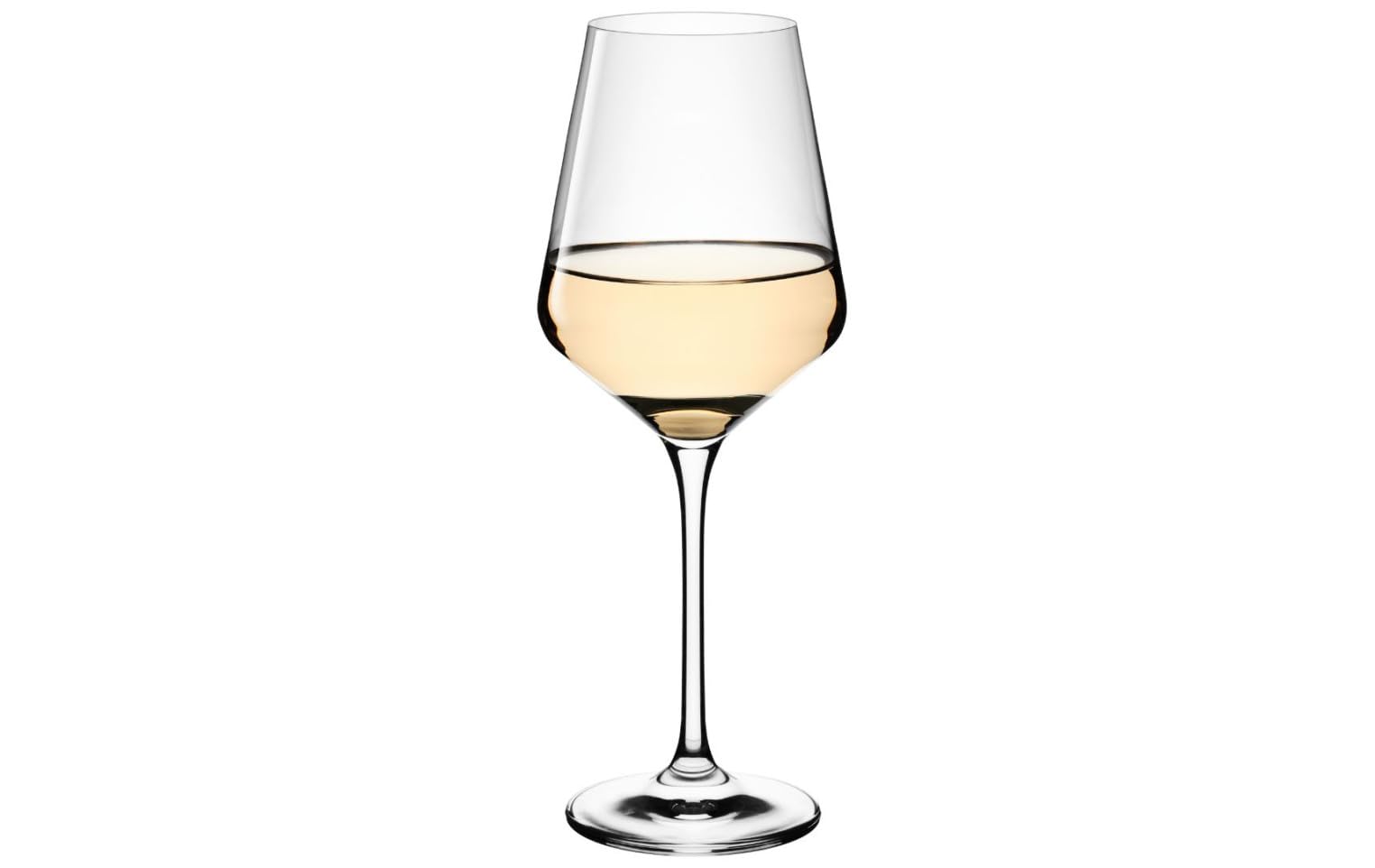 Gerlach 1760, calici da vino bianco, set di 6 bicchieri da vino bianco in cristallo da 450 ml, lavabili in lavastoviglie, moderni
