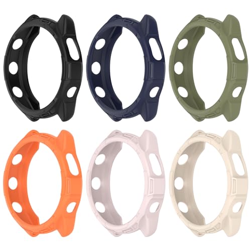 �mRuenTech�n�Ή�GARMIN Forerunner 965�P�[�X �ی�P�[�X Garmin Forerunner 965�p�J�o�[ 6�F�I �\�t�g�V���R���� �v���e�N�^�[�J�o�[ �ϏՌ� �y�� ���t���ȒP (6�F)