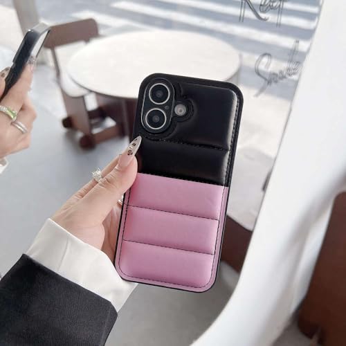 Coque doudoune iPhone 16 antichoc avec airbag de protection color collision