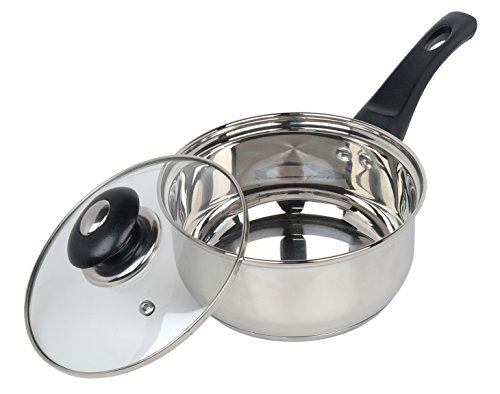 Supreme Vision Casserole avec Couvercle en Verre, Acier Inoxydable, 20 cm