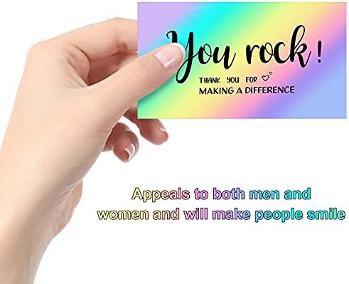 180 Pieces Appreciation Cards You Are Awesome Cards Reflective Holographic Silver Thank You Note Cards Recognition Postcards for Employees, Volunteers, Nurses, Doctor, Teachers, Students, 2 x 3.6 Inch