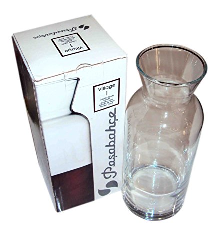 Pasabahce Village Carafe (500ml) | Modern, Transparent Glass Carafe, Decorative/Collectible