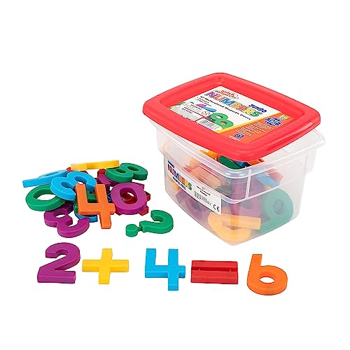Educational Insights Multicolored Jumbo MathMagnets, Set of 42 Numbers & Math Symbols: Perfect for Homeschool & Classroom, Ages 3+