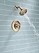 Delta Faucet Linden 14 Series Single-Function Shower Trim Kit with 5-Spray Touch-Clean Shower Head, Champagne Bronze T14294-CZ (Valve Not Included)