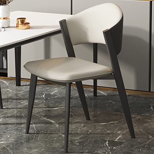 Chaise de vanité pour chambre à coucher en cuir ergonomique