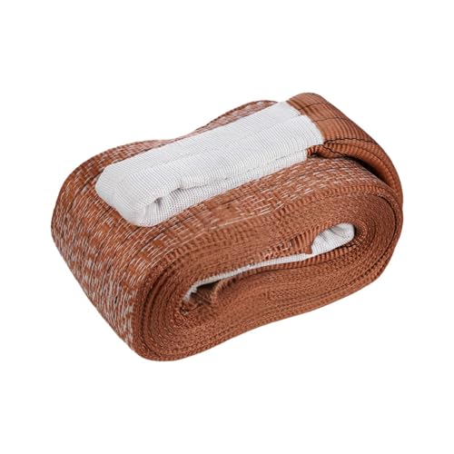Image of Conclood India Polyester Webbing Sling Lifting Belt | Towing Vehicle | for Lifting Heavy Weight | Brown Color | Best Safety Factor with Certifications. (6 TON 6 MTR)