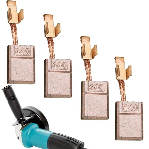 Charbon CB 440 pour Perceuse Visseuse, Balais de Charbon en Cuivre pour CB440, Charbon Visseuse DDF456, Balais de Charbon 18 V/14,4 V 4pcs Balais de Charbon pour Moteur DHP456/DDF456/BDF452/DTD14