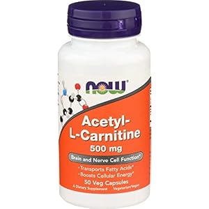 NOW FOODS Acetyl Lcarn 500mg Capsules, 50 CT