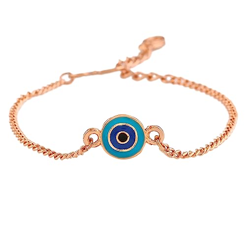 Estele Round Shaped Evil Eye Charm Circular Designer Bracelet for Girls & Womens (B0C8JDFSSL) Amazon Price History, Amazon Price Tracker