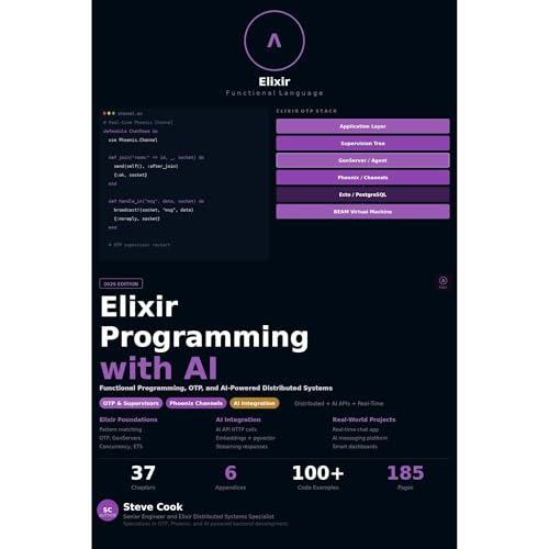 Elixir Programming with AI Audiobook By Steve Cook cover art