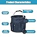 Miosugo Cleaning Caddy with Handle, 17L Cleaning Supply Caddy Foldable Bucket Organizer Cleaning Products Organizers Cleaning Tools Bag 4.5 Gallon(Navy blue)