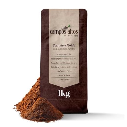 Café Campos Altos, Café Especial Torrado e Moído, 1Kg