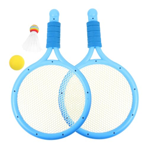 Outanaya 1Set Parent Interaction Badminton Tennis Set Rackets Balls Durable Playthings for Outdoor Fun Sports Present for Enhance Coordination Bonding