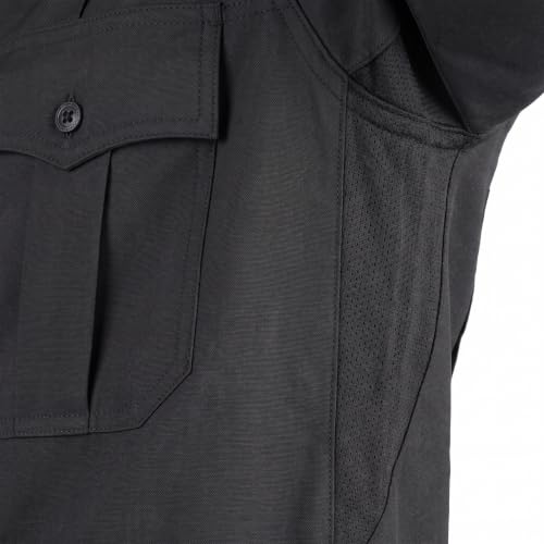 Image of First Class 100% Polyester Short & Long Sleeve Zippered Uniform Shirt 4 Pocket Hidden, Law Enforcement BDU Zipper Closure.