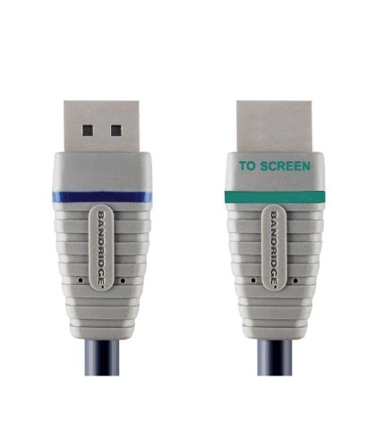 Bandridge Kabel (DisplayPort-Stecker auf High-Speed-HDMI-Stecker), 2 m Cover